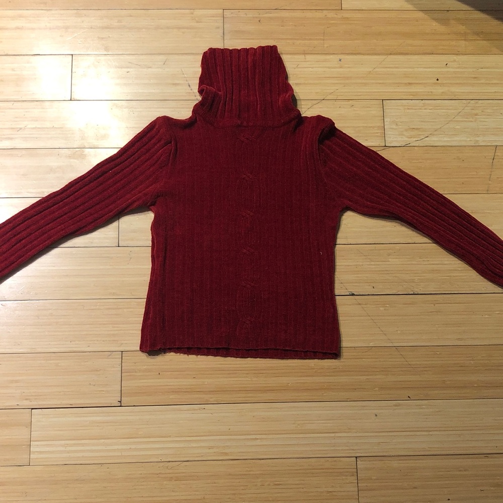 Energie Rich Red Turtleneck Sweater